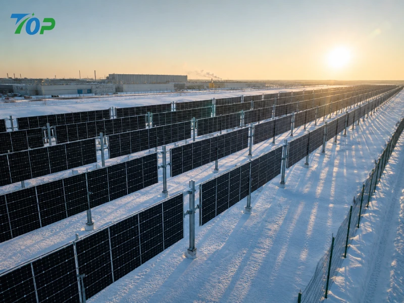 خورشیدی عمودی در مناطق برفی: مزایای مهندسی سیستم‌های PV عمودی در شرایط زمستانی